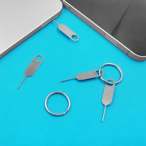 YuCool 16 قطعة من أداة إزالة بطاقة Sim Card Tray Eject Pin Ejector مع 16 قطعة من حلقة المفاتيح، جميع هواتف iPhone Apple iPad HTC Samsung Galaxy الهاتف الذكي سلسلة ساعات الهاتف الذكي in Kuwait