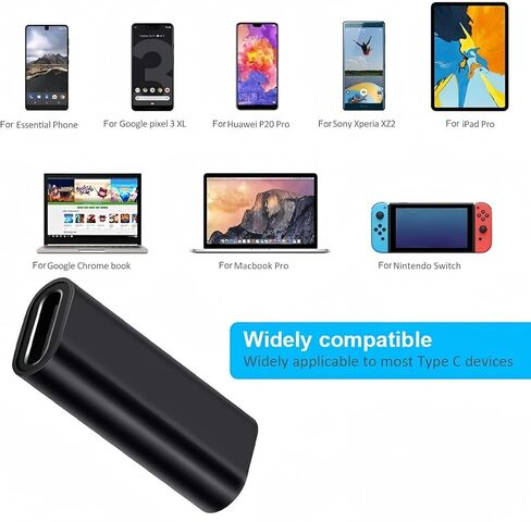 وصلة USB C مكونة من قطعتين، وصلة توصيل من النوع C أنثى إلى أنثى بسرعة 10 جيجابت في الثانية، موصل تمديد USB C موسع USB C يدعم الشحن ونقل البيانات لأجهزة MacBook الجديدة وiPad Pro وSamsung in Kuwait