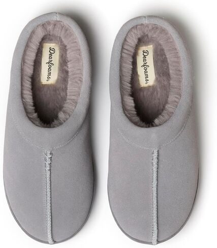 Dearfoams Women's Suede Indoor Outdoor Doreen Clog in Saudi Arabia