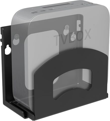 حامل صندوق الكابل، حامل تثبيت على الحائط قابل للتعديل للأجهزة الصغيرة والضيقة مثل صناديق الكابلات ومشغلات DVD وأجهزة المودم وأجهزة بث الوسائط ومشغلات الوسائط الأخرى in Kuwait