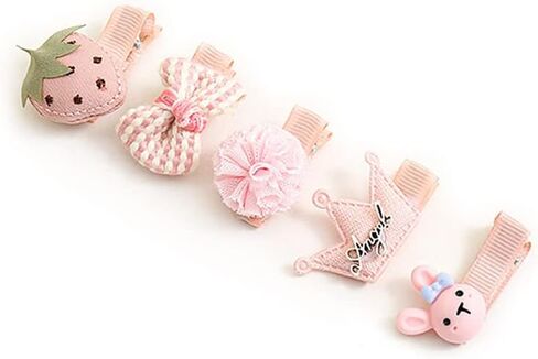 5pcs Baby Bows Hair Clips Toddler Girls Cute Hair Clips Hair Accessories for Kids Teens in Saudi Arabia