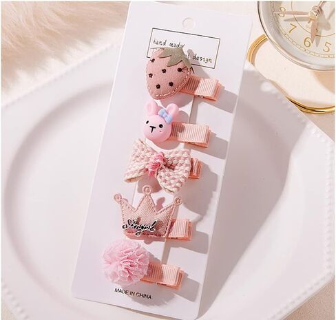 5pcs Baby Bows Hair Clips Toddler Girls Cute Hair Clips Hair Accessories for Kids Teens in Saudi Arabia