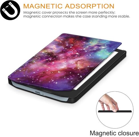 Case for Pocketbook Verse PB629/Verse Pro PB634 6",Slim Hard Back Shell Protective Smart Cover with Auto Wake/Sleep Function,Green in Kuwait