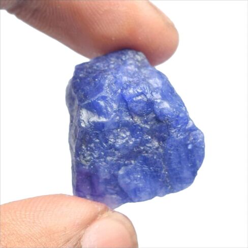 GEMHUB Natural Blue Sapphire 19.00 Ct. Certified Healing Crystal Raw Rough Sapphire for Jewelry Making DP-592 in Saudi Arabia