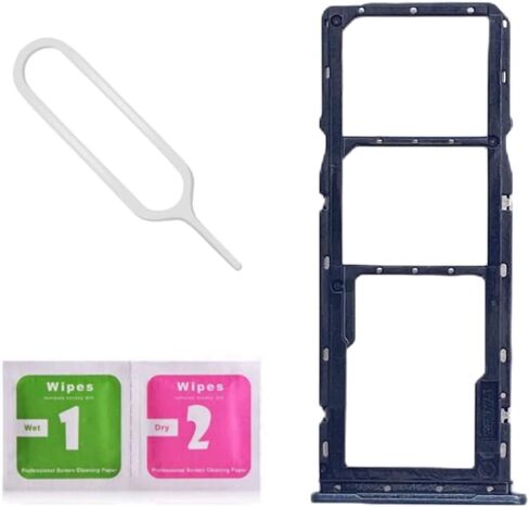 A04 حامل فتحة بطاقة SIM المزدوجة لهاتف Samsung Galaxy A04 4G SM-A045F/DS 6.5 بوصة مع صينية بطاقة Sim ودبوس إخراج مفتوح وصينية بطاقة SD (أخضر) in Kuwait