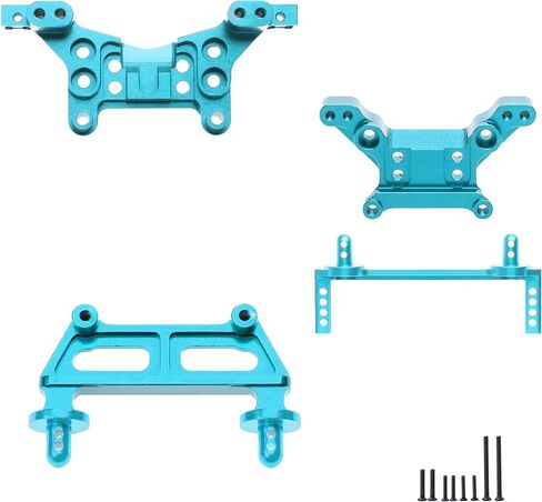 لأجزاء ترقية Hyper Go H16BM أجزاء ترقية أمامية وخلفية RC لصدمات البرج وأعمدة الجسم لـ MJX Hyper Go H16GT H16DR H16 16207 16208 16209 16210 Jetwood 1/16 مجموعة ترقية مقياس أحمر in Kuwait
