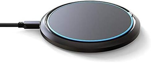شاحن BoxWave متوافق مع سماعات أذن Bose QuietComfort - شاحن لاسلكي SwiftCharge PowerDisc (15 وات)، شاحن سطح المكتب اللاسلكي Qi بقدرة 15 وات لسماعات أذن Bose QuietComfort - أسود داكن in Saudi Arabia