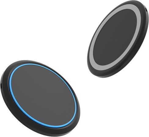 شاحن BoxWave متوافق مع سماعات أذن Bose QuietComfort - شاحن لاسلكي SwiftCharge PowerDisc (15 وات)، شاحن سطح المكتب اللاسلكي Qi بقدرة 15 وات لسماعات أذن Bose QuietComfort - أسود داكن in Saudi Arabia