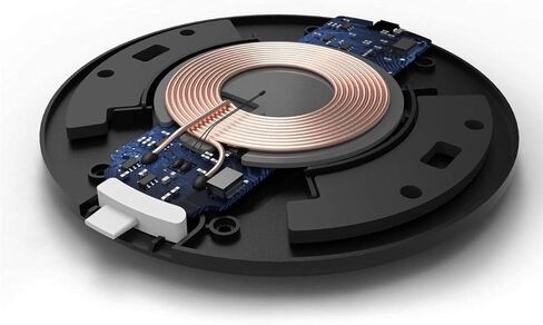 شاحن BoxWave متوافق مع سماعات أذن Bose QuietComfort - شاحن لاسلكي SwiftCharge PowerDisc (15 وات)، شاحن سطح المكتب اللاسلكي Qi بقدرة 15 وات لسماعات أذن Bose QuietComfort - أسود داكن in Saudi Arabia