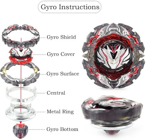 ألعاب القتال بلايز برست باتل B-188 مذنب لونجينوس Kr MDS-2 ألعاب جيروسكوبية للأطفال مع قاذفة مخصصة B-184 in Kuwait