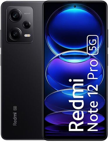 Xiaomi Redmi Note 12 Pro 5G + 4G (256GB + 8GB) Factory Unlocked 6.67" 50MP Triple Camera (Only Tmobile/Metro/Mint USA Market) + Extra (w/Fast Car Charger Bundle) (Midnight Black) in Saudi Arabia