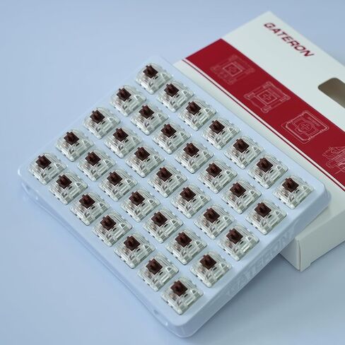 مفاتيح لوحة المفاتيح GATERON Jupiter Banana، اللمسية 59gf RGB LED 5 Pin Factory مفاتيح مفاتيح مسبقة التشحيم للوحة المفاتيح الميكانيكية MX (الموز، 110 قطعة) in Kuwait