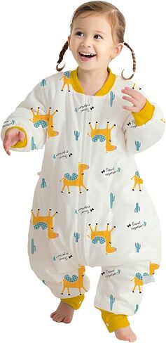 I love D&M Baby Toddler Sleep Blanket with Legs Cozy 2.5 TOG Wearable Blanket Sleep Sack with Zipper Pink Dinosaur Excavator (CC5T) in Saudi Arabia