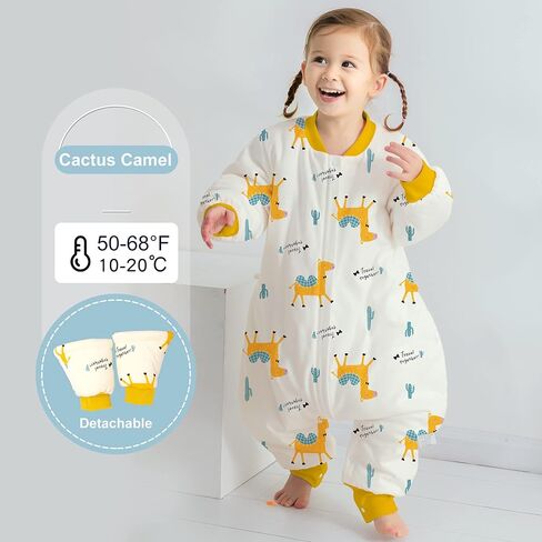I love D&M Baby Toddler Sleep Blanket with Legs Cozy 2.5 TOG Wearable Blanket Sleep Sack with Zipper Pink Dinosaur Excavator (CC5T) in Saudi Arabia