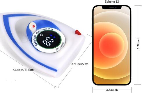 Baby Bath Thermometer,Newborn Swimming Safety Toy Thermometer,Bathtub Water Thermometer,Duck Baby Temperature Warning,Tub Floating Toy,LED Display Warning, in Saudi Arabia