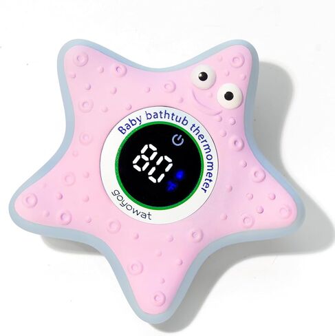 Baby Bath Thermometer,Newborn Swimming Safety Toy Thermometer,Bathtub Water Thermometer,Duck Baby Temperature Warning,Tub Floating Toy,LED Display Warning, in Saudi Arabia