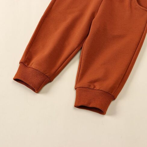 Baby Boy Girl Thanksgiving Outfit Gobble Long Sleeve Sweatshirt Elastic Waist Jogger Pants Set Toddler 2Pcs Outfit in Saudi Arabia