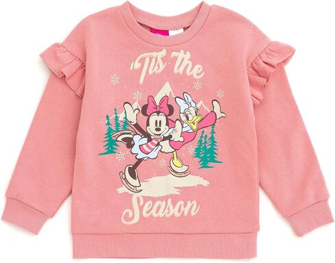 Disney Girls Fleece Sweatshirt and Jogger Pants Outfit Set Newborn to Big Kid Sizes (Newborn - 14-16) in Kuwait