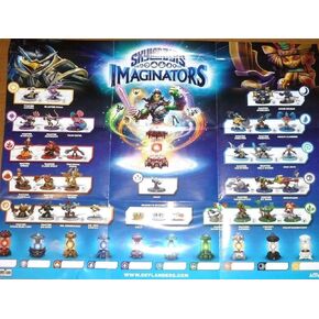 Skylanders Imaginators Character and Creation Crystal Checklist Poster