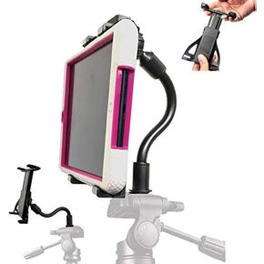 ChargerCity 8" flexible Neck Video Camera Selfie Tripod Tablet Mount for iPad Air Mini Galaxy Tab Fire 7 8 10 ellipsis 7 & 8 inch screen tablets