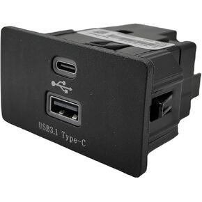 Carplay USB Interface Hub, USB+Type-C Module Fit for Ford Lincoln SYNC 3 Version 3.4 Fast Charging Stable Transmission, Dual Port Fit for Apple Carplay Android Replace HC3Z-19A387-B-G in Kuwait