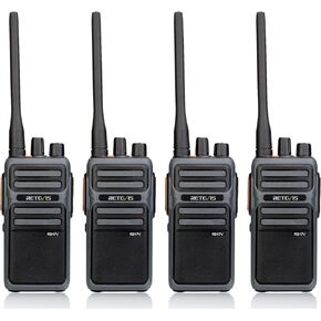 Retevis RB17V MURS Radios, 2 Way Radios Long Range,4000mAh Walkie Talkies Rechargeable, License Free, Local Alarm,Two Way Radios for Skiing Camping Hiking (4 Pack)