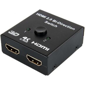Hdmi Switch Splitter 4K 3D, FDBV - Switcher 2 in 1 Out, HDMI Splitter 1 in 2 Out, Bi-Directional Switch Support 4K 3D HDR for Xbox PS5/4/3 Blu-Ray Player Fire Stick Roku HDTV