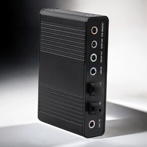 Optical Audio Sound Card,Plug and Play Hot Swappable Function USB Sound Card,S PDIF Digital Audio Input USB Audio Sound Card,for PC