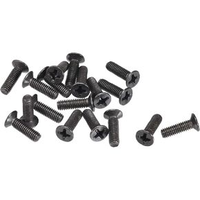uxcell M3.5 x 12mm Phillips Screw Fastener Black for Laptop PC TV Fan Switch 200pcs