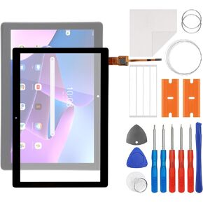 Front Screen Glass Outer Panel Lens Replacement +OCA Compatible with Len-OVO Tab M10 TB-X505 X505F X505L-10.1" (No LCD Screen and Touch Digitizer) with Repair Kit