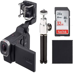 Zoom Q8 Handy Video Recorder-HD Video Camera + Four-Track Audio Recorder,32 GB SD Card,Tripod and Cloth