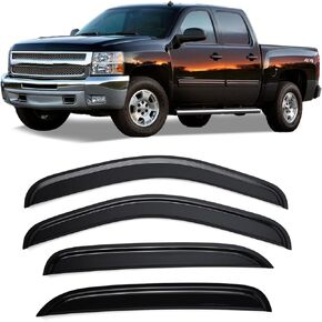 Kinwrdsn Tape-on Sun/Rain Guard Side Window Visor Deflectors Rain Guards for GMC Acadia 2017 2018 2019 2020 2021 2022 2023，Window deflectors