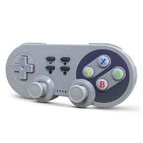 وحدة تحكم SWCTIM NES Pro لجهاز Nintendo Switch، لوحة ألعاب متوافقة مع NS/Switch OLED/Windows PC Classic NES Style مع التحكم والاهتزاز والتوربو والاستيقاظ (رمادي) in Kuwait