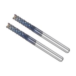 CoCud End Mill CNC Router Bits, 1/8" Shank 12mm Cutting 3mm Dia, Diamond Film Tungsten Carbide Milling Cutter Right Hand - (Applications: for CNC Drilling Engraving), 5-Pieces