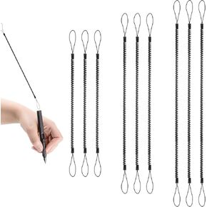 9 PCS Elastic Lanyard Tether Retractable Spring Coil Strap Pens Coil Spring Straps Touch Pens Plastic Coil Spring Leash Stylus Lanyard Cord for Tethering Touch Pens to Touchscreen in Saudi Arabia