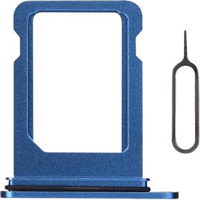 Single Blue SIM Card Tray Replacement Version US for iPhone 13 Mini with SIM Ejector Sim Card Tray Holder Adapter Repair Replace Mobile Phone for iPhone 13mini A2626 A2628 A2629 A2630