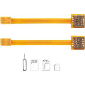 for CPE Wireless Routers Mini Walkman Wifi Devices, Nano to Micro Sim Card Extension Cable Adapter Extender FPC Cable Test Board Circuit Board Reader Length 3.9in/10cm (2pcs)