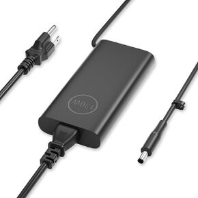 New Dell 130W AC Adapter Laptop Charger for Dell XPS 15 7590 9570 9560 9550 9530 Precision 5510 5520 5530 5540 M3800 Vostro 7500 7510 Inspiron 7459 HA130PM130 0V363H DA130PM130 09TXK7 P56F 4.5mm