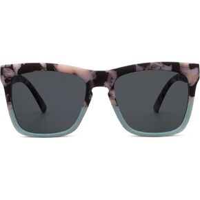 Peepers by PeeperSpecs Women's Cape May Reading, Bifocal and Polarized Sunglasses Soft Square, Black Marble/Mint, 2.50 + 2.5