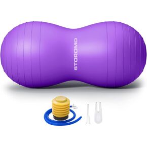 Peanut Ball,Peanut Exercise Ball,Yoga Ball,Pregnancy Ball,Peanut Stability Ball,for Kids Therapy,Labor Birthing,Core Strength Training(Include Pump) (35x17 inch (100x50cm), Pink)