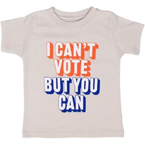 CROOKED MEDIA Toddler T-Shirts | I Can't Vote But You Can Vote Shirt