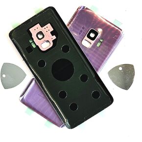 (md0410) Replacement Compatible with Samsung Galaxy S9 Phone Model G960 - Back Glass Rear Cover and Opening Tool (Purple)