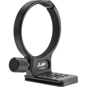 FocusFoto Metal Tripod Collar Mount Ring 74mm for Tamron 18-300mm F/3.5-6.3 Di III-A VC VXD Lens, Bottom with 1/4" & 3/8" Thread Screw Mount Dovetail Groove Quick-Release Plate for Acra-Swiss Tripod