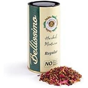 Bellissimo Herbal Smoke Mixture, Tobacco & Nicotine Free Smoking Blend, Tobacco Alternatives to Quit Smoking, Regular Flavour, Roll Your Own Smoke Herbal Filter Dhoompan, 3oz/90gm
