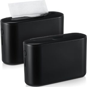 Mifoci 2 Pcs Paper Towel Dispenser Countertop Bathroom Paper Towel Holder White Multifold Hand Paper Towel Dispenser for Toilet Bedroom Kitchen, Paper Not Included