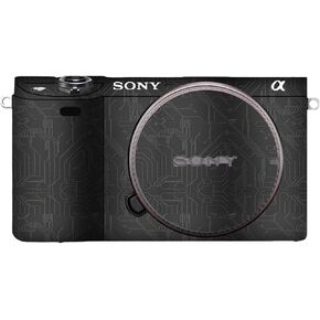 Camera Body Protective Film Compatible with Sony α6300/α6400 Camera Camouflage Film Camera Sticker Anti-Scratch Anti-Wear Precision-Cut Custom-fit Easy Installation (Ghost Black)