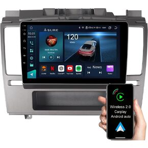 ASURE 9" Car Stereo Radio Upgrade for Nissan Versa 2007-2011,8Core 4G+64G Android System Car in-Dash Navigation GPS Unit with Wireless Carplay,Android Auto,1280x720 HD Touchscreen Multimedia Player