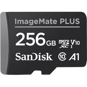 SanDisk256GB ImageMate Plus microSDXC UHS-1 Memory Card with Adapter Up to 130MB/s, SDSQUB3-256G-AWCKA