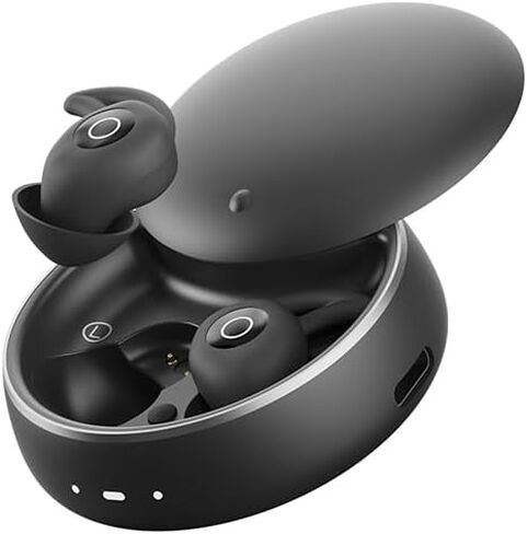 PmJebe Invisible Sleep Headphones, Noise Blocking Sleep Earbuds, Compact Design for Side Sleepers, Immersive Audio Spatialized Sound (Black) in Saudi Arabia