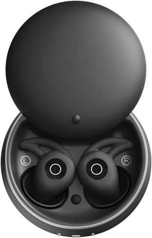 PmJebe Invisible Sleep Headphones, Noise Blocking Sleep Earbuds, Compact Design for Side Sleepers, Immersive Audio Spatialized Sound (Black) in Saudi Arabia